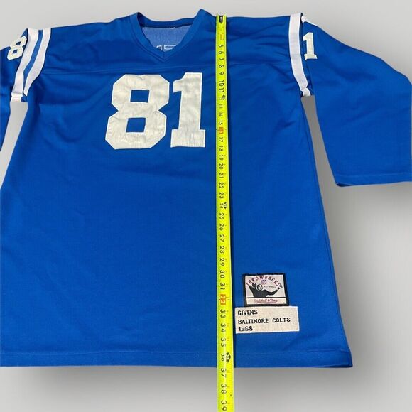 VTG Mitchell & Ness Baltimore Colts 1968 #81 Givens Throwback Jersey *Read* - Picture 7 of 14